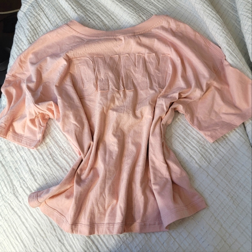 DKNY all pink athletic shirt